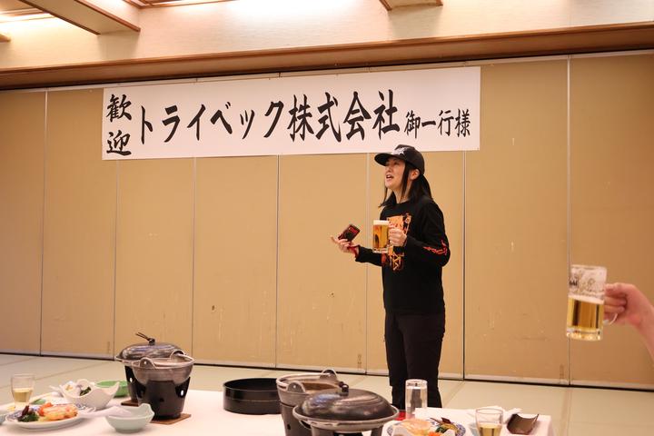 幹事の乾杯の音頭から楽しい宴会がスタート！