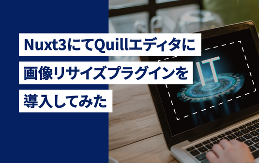 Nuxt3にてQuillエディタに画像リサイズプラグインを導入してみた