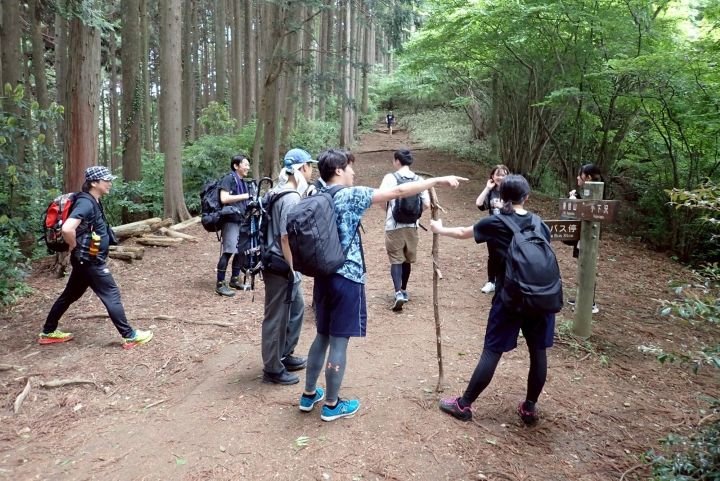 分岐点での一服