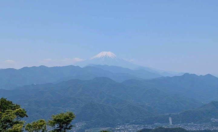 富士山を望む